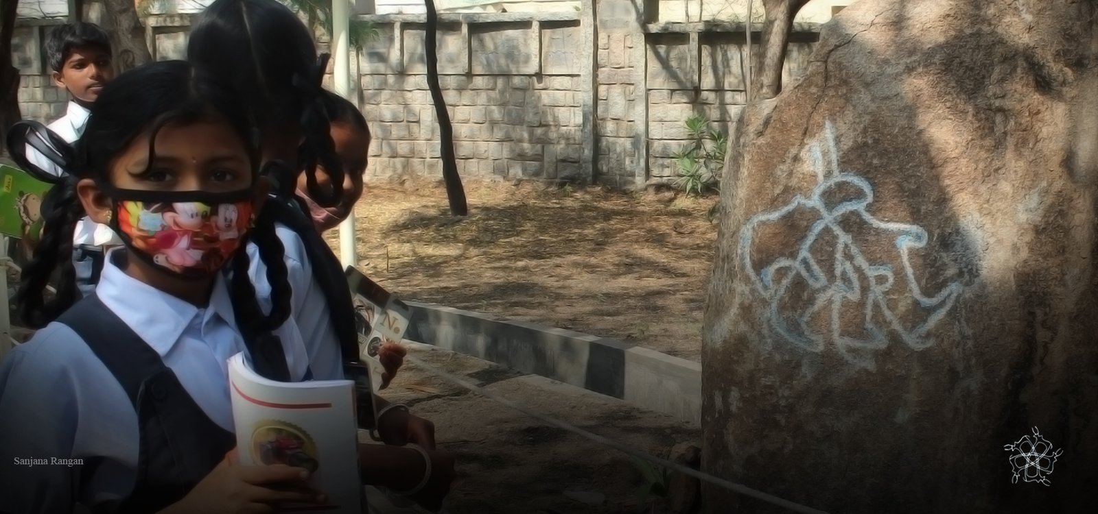Students at the Sanganakallu Museum